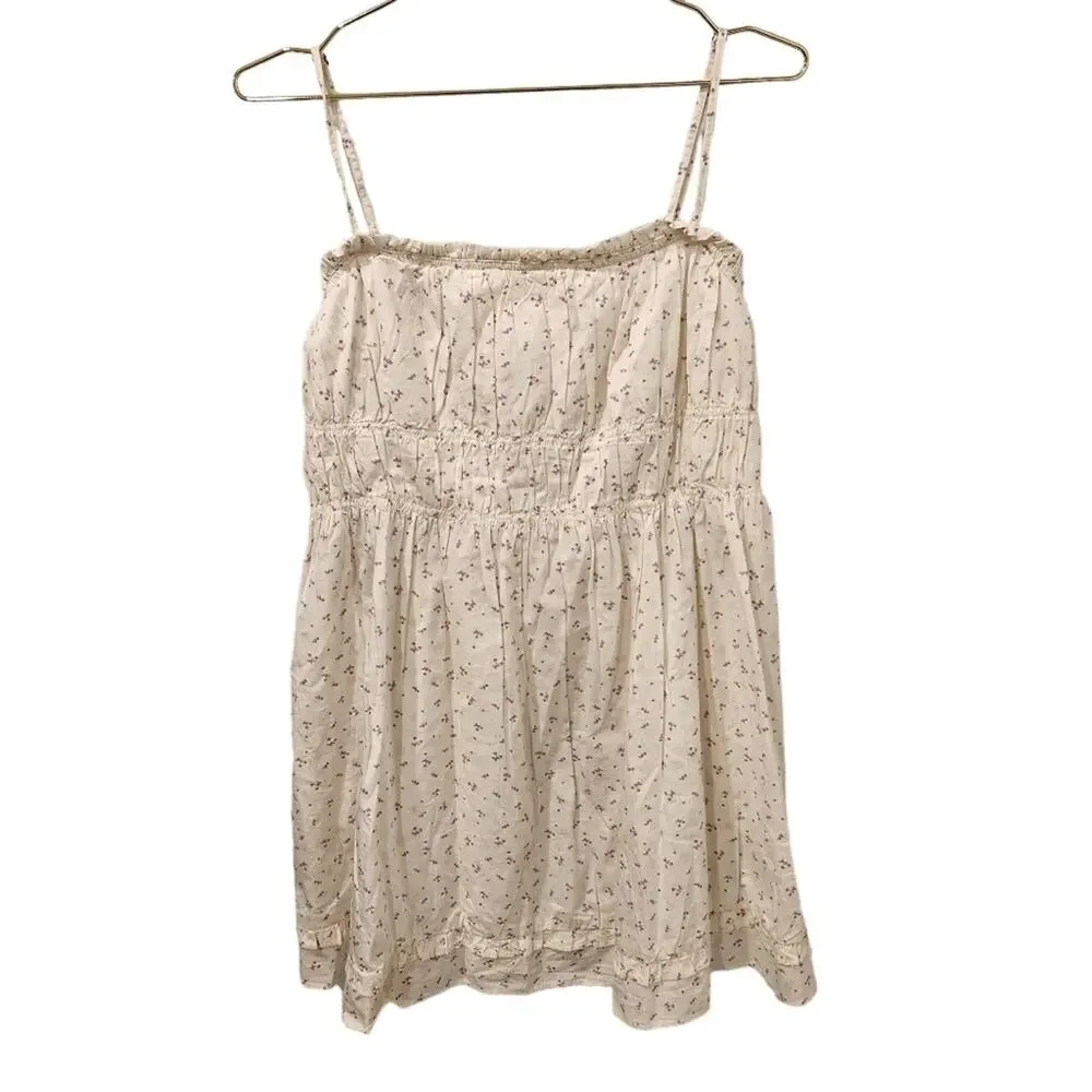 NEW Free People Gabby cotton white babydoll dress size medium - Picture 5 of 7
